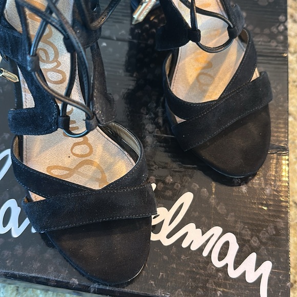 Sam Edelman Black Strappy Heels - Picture 3 of 11